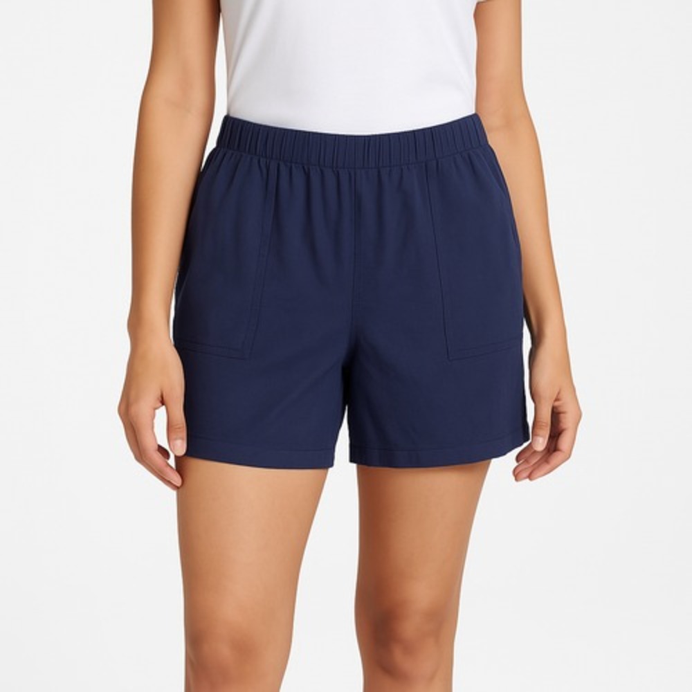 Soft Surroundings Shorts Womens Medium Navy Casual Relaxed Everyday Coastal Chic
